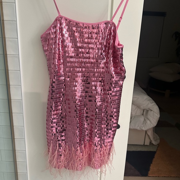 Anthropologie Sequin and Feather Dress - Picture 6 of 6